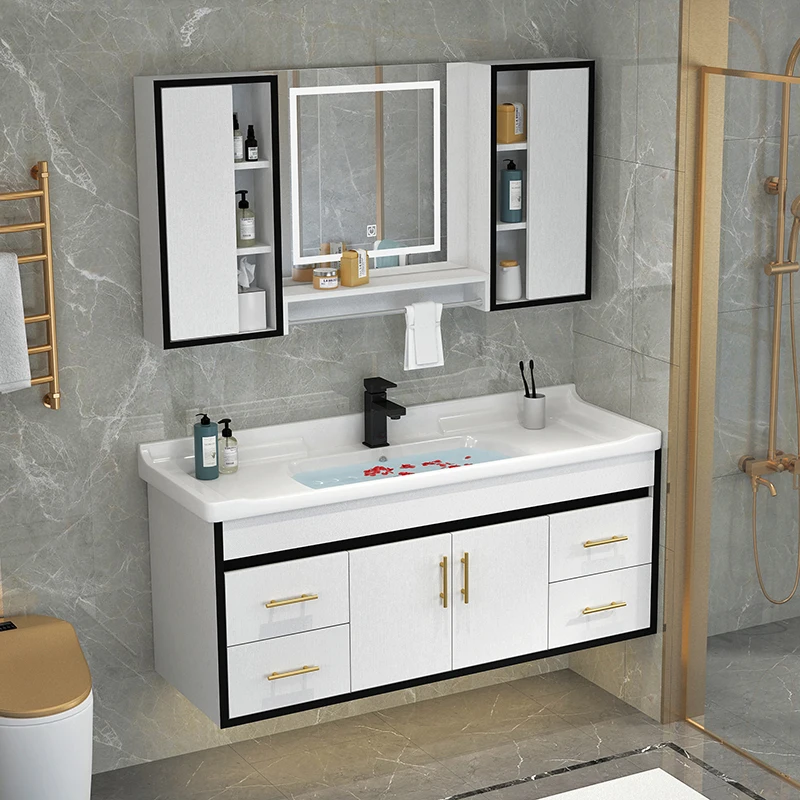 Comò Accessori Per Unità Mobiletto Del Bagno Specchio Parete Mobiletto Del Bagno Armadio Portaoggetti Badezimmer Schrank Mobili Per La Casa Yq50Bc