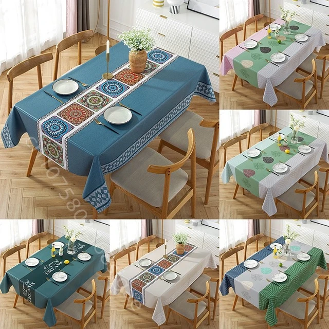 Nappe imperméable simple de style nordique, couverture de table  rectangulaire, table basse à manger, polymères pour cuisine, salon -  AliExpress