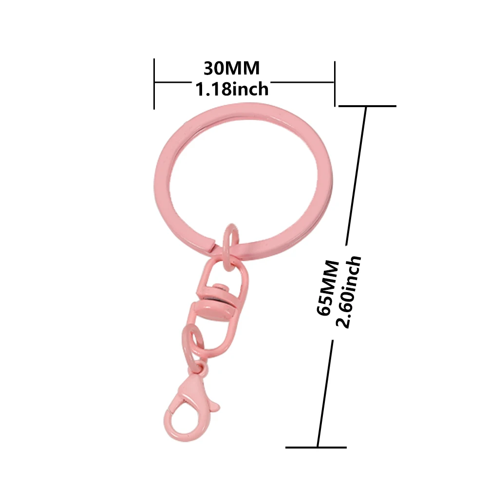 컬러풀 금속 열쇠 고리, 스플릿 링, 열쇠 고리, 랍스터 걸쇠, 열쇠 펜던트 체인, 등산 버클, 카라비너