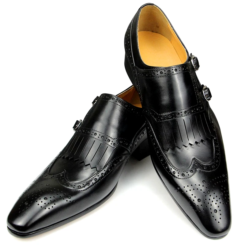 SuccessfulMensLeatherShoesLuxuryBusinessPointedToeItaly