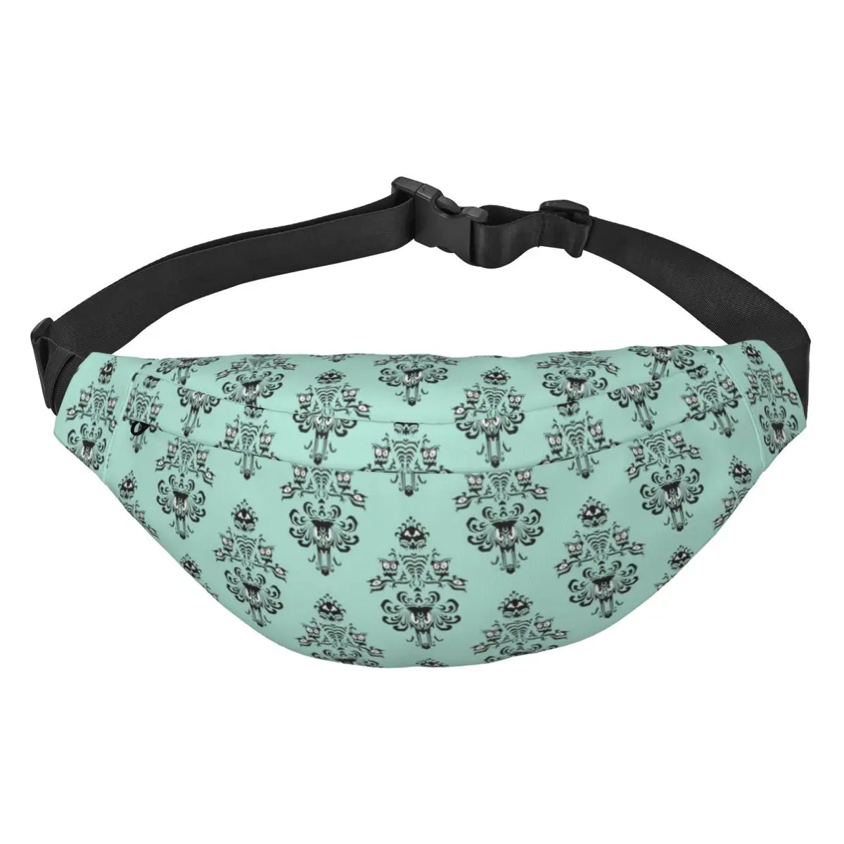 

Haunted Mansion Magic Kingdom Green Fanny Bag Custom Sling Crossbody Waist Pack Women Men Cycling Camping Phone Money Pouch