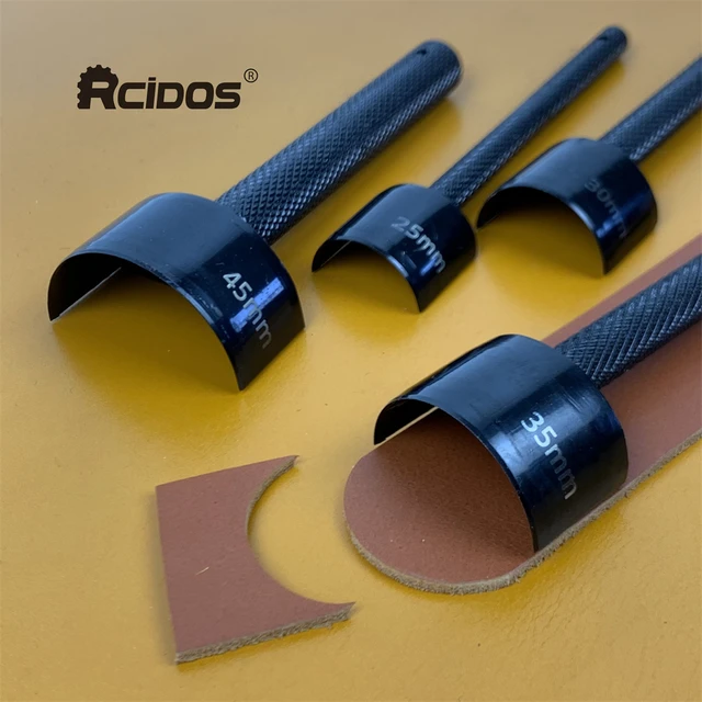 R7.5/R10 DIY Leather corner trimmer,RCIDOS Manual belt round cutter  punch,Corner radius 7.5/10mm leather fillet,Japan blade