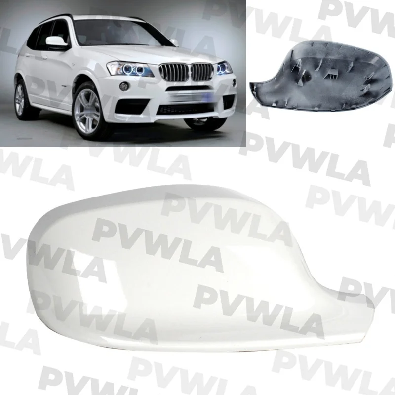 

For BMW X3 F25 2.8i 3.5i 320i 18d 2.0d 3.0d 3.5d 2011 2012 2013 2014 Right Side white Painted Mirror Cover cap 51167238048