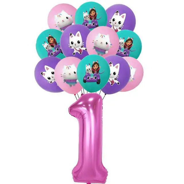 Gabby – Fournitures De Fête D'anniversaire À Thème De Chat De Maison De  Poupée, Ensemble De Ballons De Banderole, Ensemble De Décoration Pour  Joyeux Anniversaire, Jouets Figurines - Party & Vacances Diy Décorations -  AliExpress