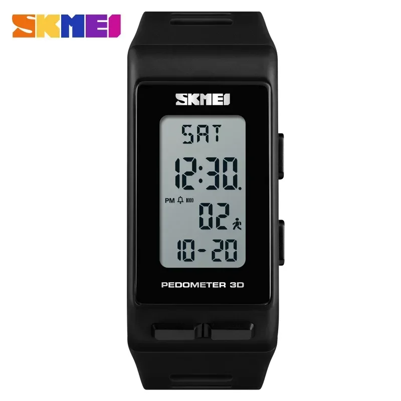 SKMEI 1363 Sport Watch Calories Digital Wristwatches For Mens Ladies Fashion Waterproof Bracelet reloj with LED Pedometer 3D