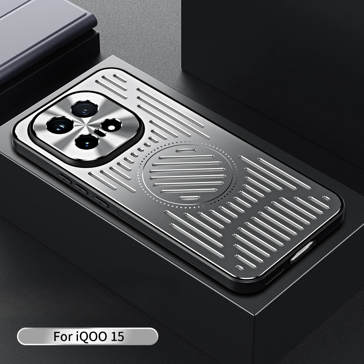 Aluminum Backplane Magnetic Cooling Case - Shockproof Metal Protection Cover