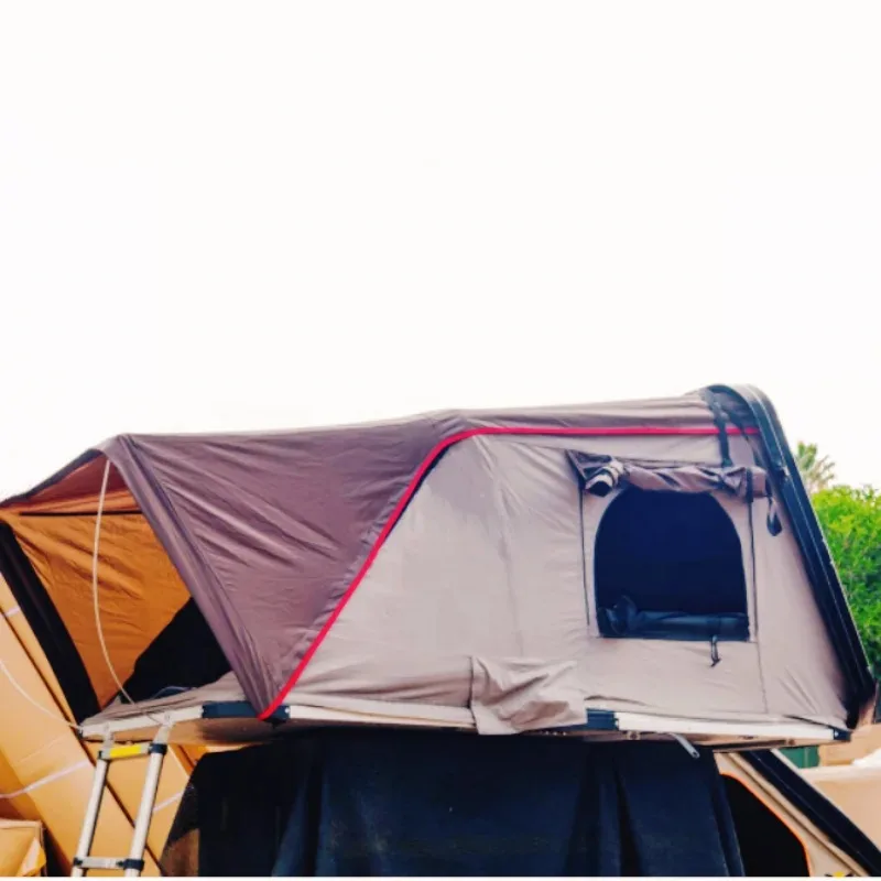 

Overlanding Car Top Tent Camping Accessories 4 Person Hard Top Roof Top Tent