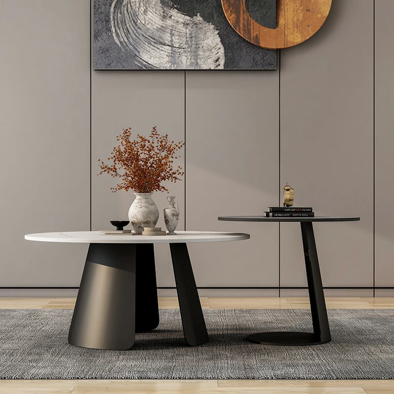 Table d'appoint Métal -- Noir/Doré