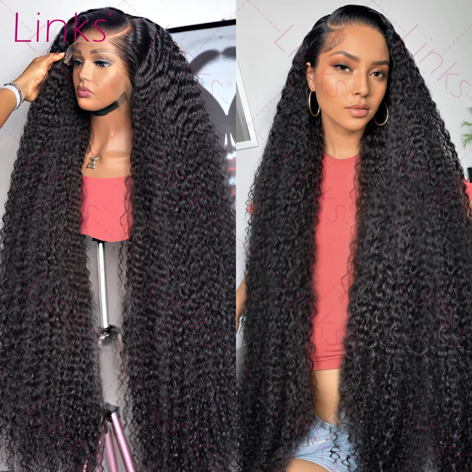 Human Hair Wig 13x6 HD Water Wave Lace Front Wig 360 40 Inch Loose Deep Wave Curly Lace Frontal 5x5 Closure Wig For Women