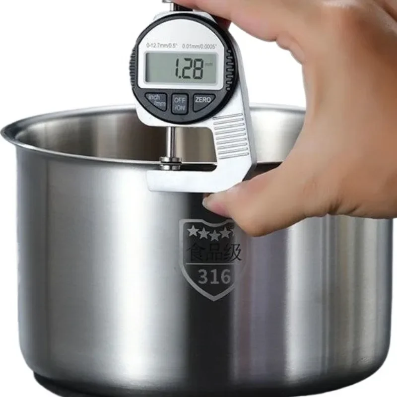 Stainless Steel Soup Pot 316 with Steamer for Baby Food Cooking and Milk Boiling