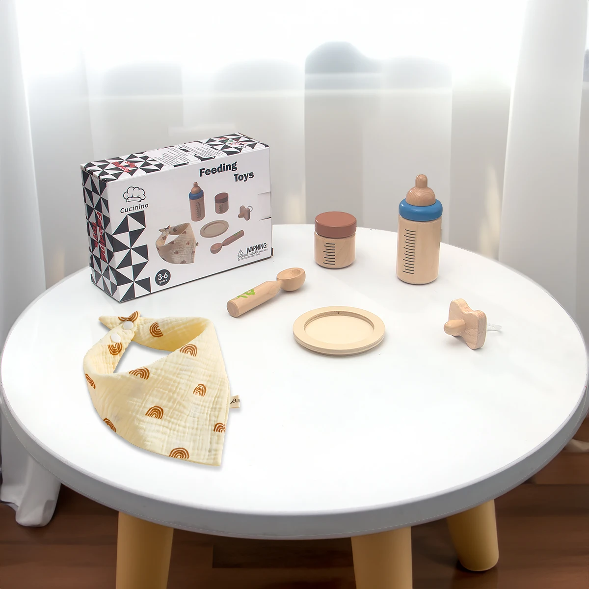 Baby Doll Feeding Set Early Learning Pretend Play Baby Doll Bottles Toy for Children Preschool Age
