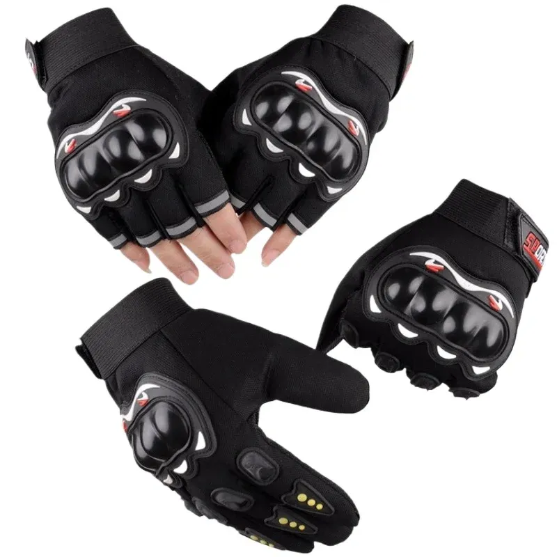 Men's Motorcycle Gloves Full/half Finger Tactical Knuckles Protective Motocross Gloves Durable Riding Working Gloves