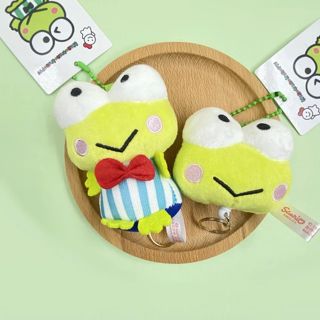 Sanrio Keroppi Cute Big Eyed Frog Plush Doll Kawaii Soft Stuffed Toy Role  Periphery Sofa Pillow