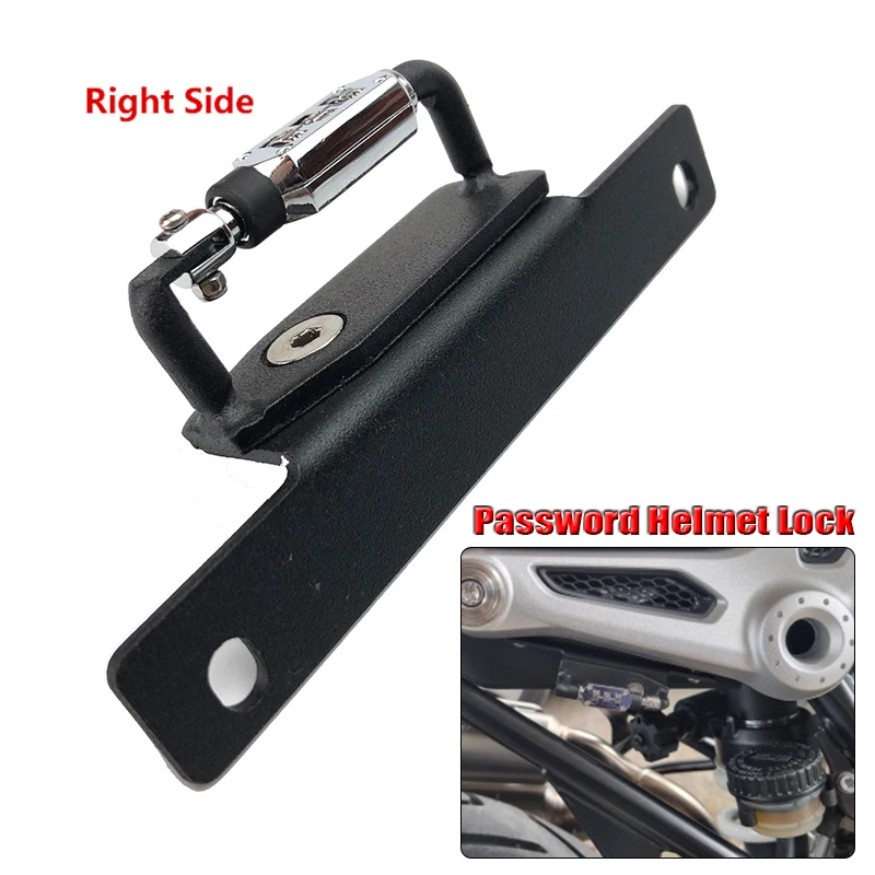 

R Nine T left&right Helmet Lock Password Mount Hook Side Security Fits For BMW Rnine T/R Nine t R9T/R NineT Scrambler 2014-2020