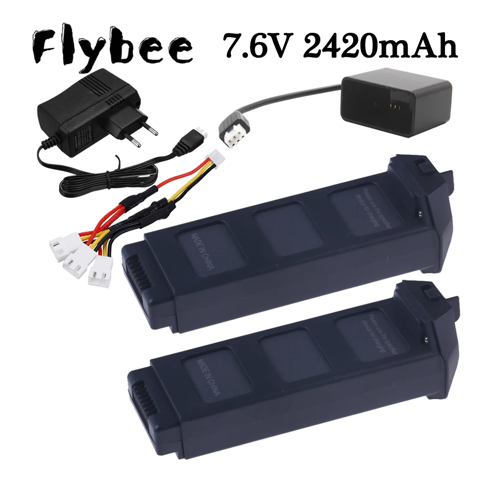

7.6V 2420mAH LiPo Battery For MJX R/C Bugs 5W B5W 4K RC Quadcopter Spare Parts 7.6v Drone Battery For X5 Pro MJX B5W-4K