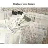 Random 50 PCS Stickers for nails Press on nails Toe nail art Decoration Women manicure supplies 6