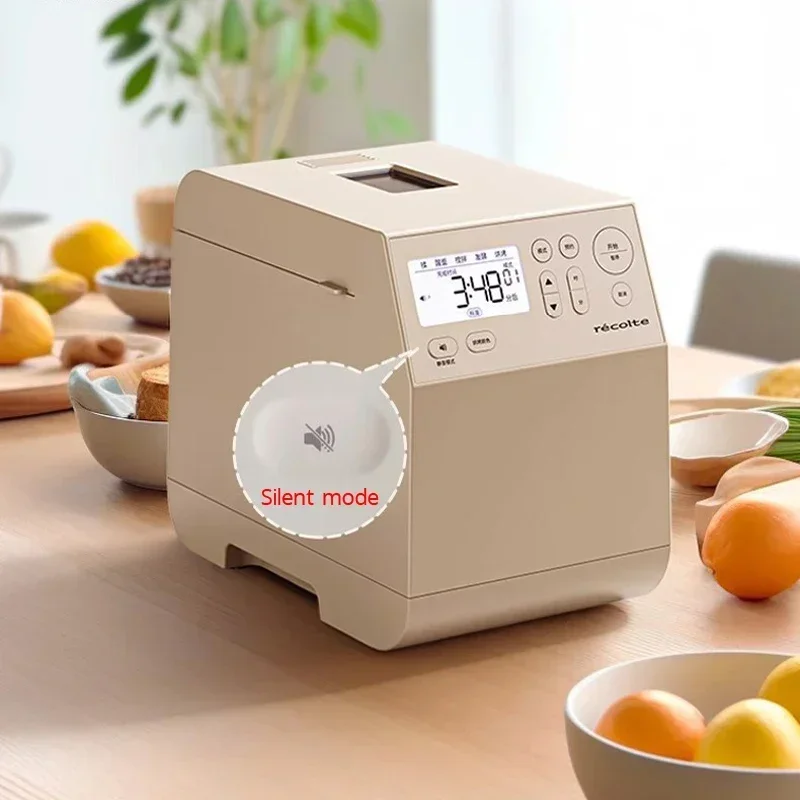 Recolte Automatic Bread Maker 430W 12 Programmable Programs 3 Baking Color Dough Stirring Toast Bread Machine