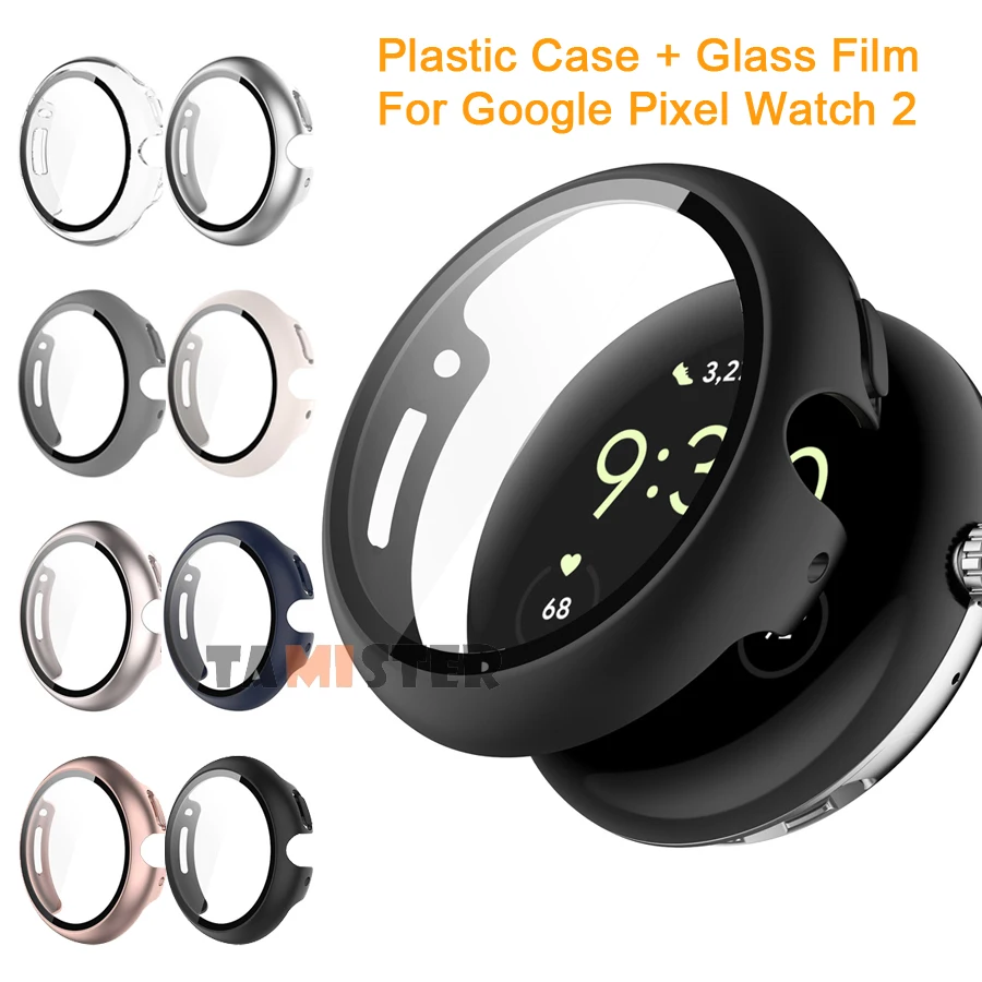 

Защитный чехол из закаленного стекла и поликарбоната для Google Pixel Watch 2