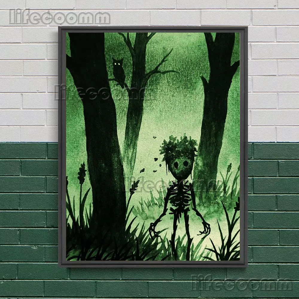 Mystical Creature Vintage Wall Art Canvas Poster