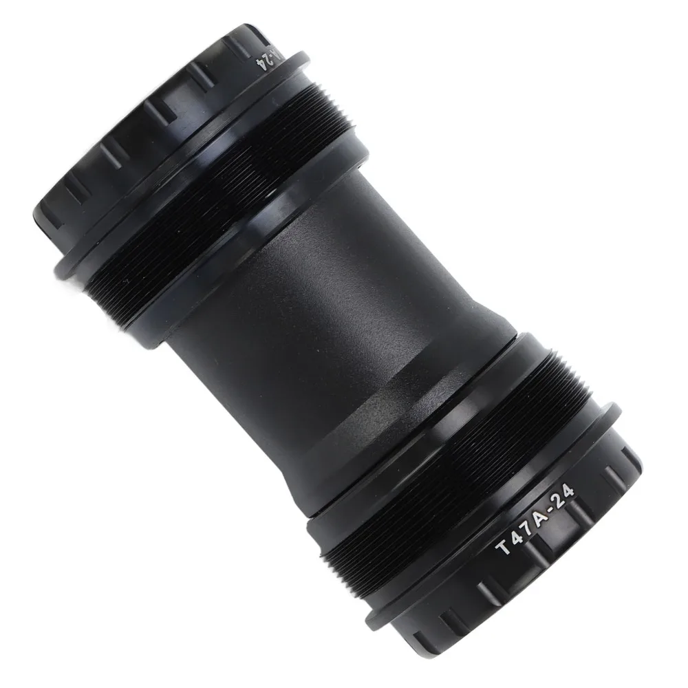 24mm 내경 하단 브래킷 알루미늄 합금 밀폐형 베어링 로드 바이크 하단 브래킷 경량 블랙