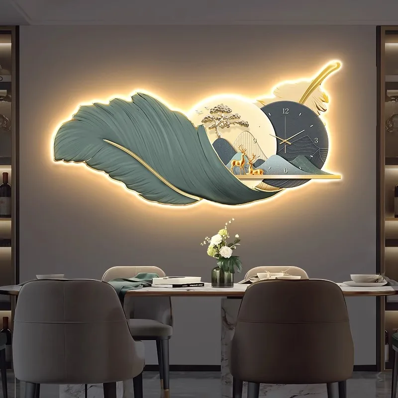 Luminous Vintage Luxury Wall Clock Unusual Artcreative Mechanic Silent Wall Clock Fashion Modern Kawaii Metal Horloge Home Decor - Image 4