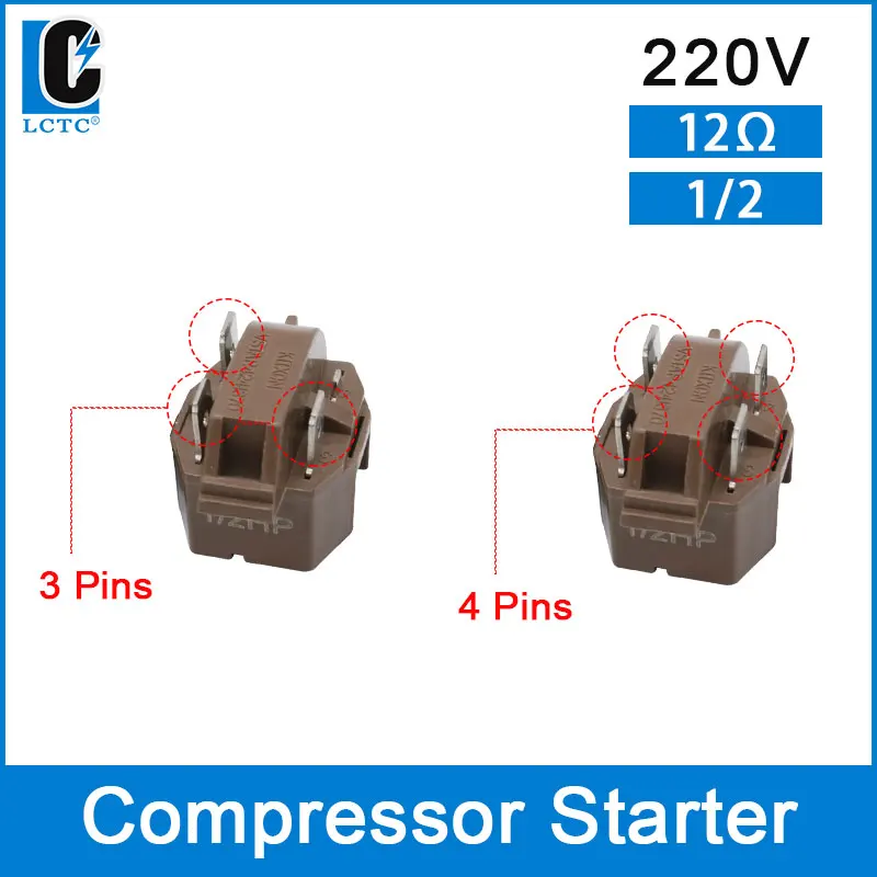 Relé De Arranque Ptc 4.7 Ohmios Para Refrigerador 2 Piezas