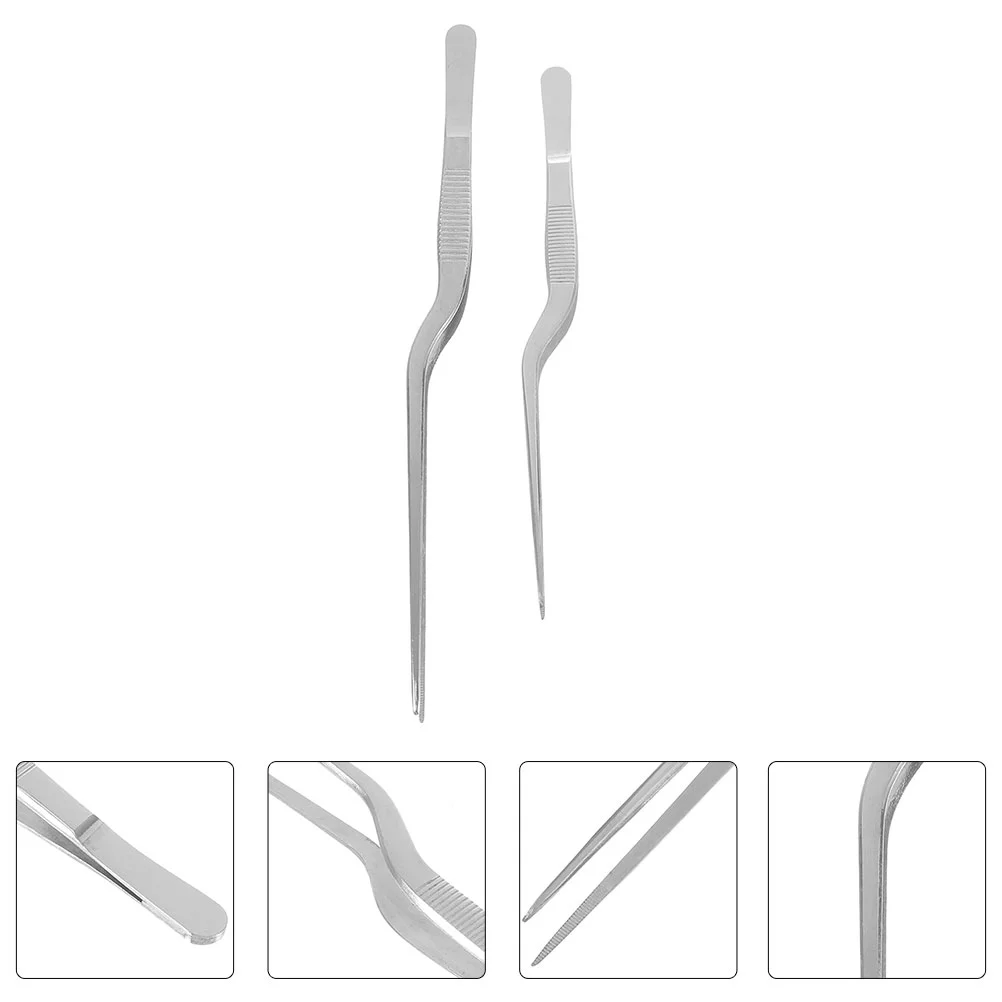 

2pcs Fish Bone Tweezers Convenient Cooking Food Tweezers Fish Bone Removers Tweezers
