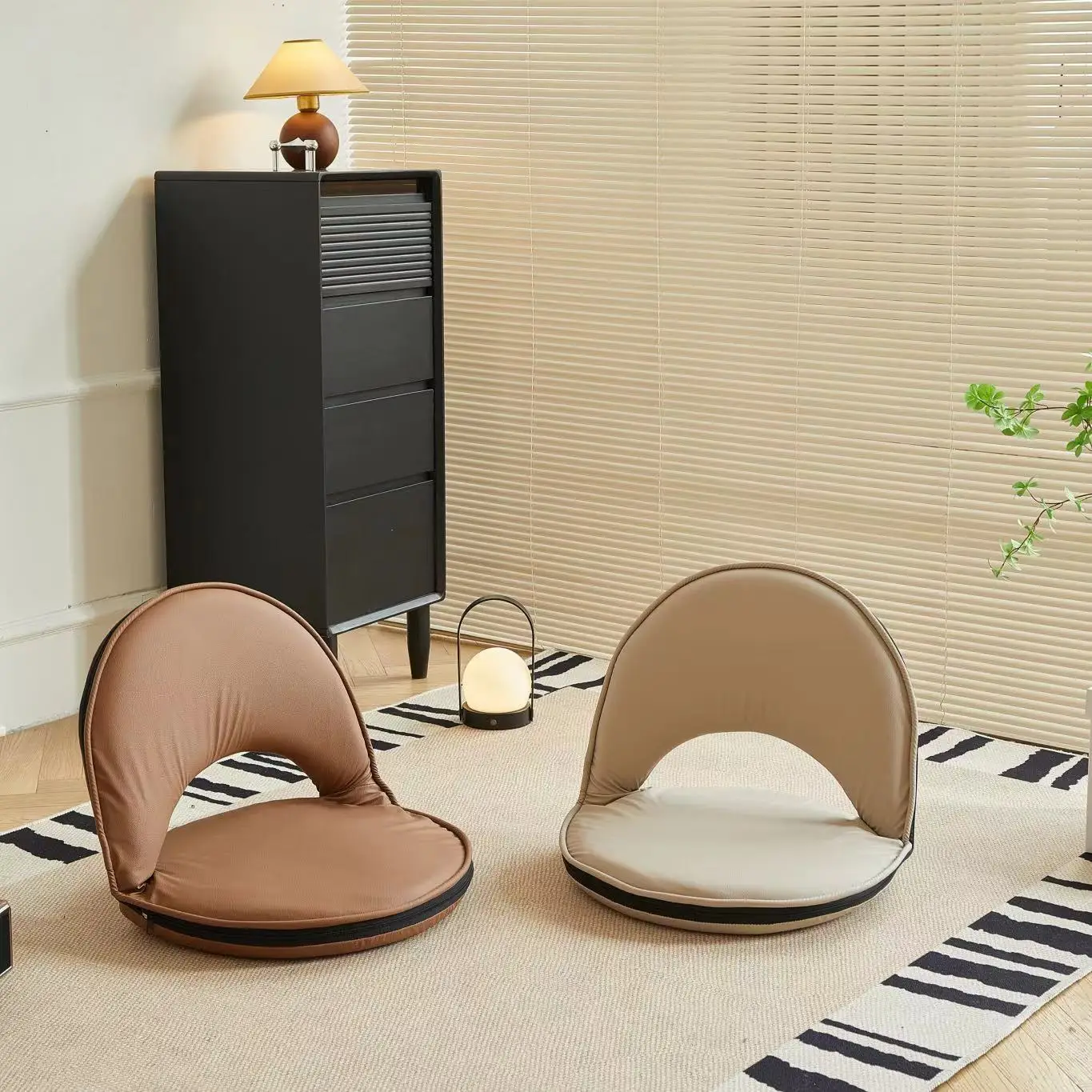 Net red lazy bed sofa bay window tatami chair back bedroom living room Homestay Japanese folding simple