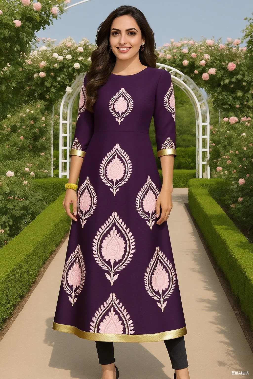 Muslimische Frauen Casual Bequeme Kurt Kleid Gerade Rohr Ethnische Pfau Frauen Türkische Kleid Abaya Schlitz Saum Luxus Abaya Dubai – Detail 5