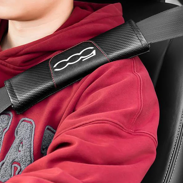 2 pièces couverture de ceinture de sécurité de voiture en cuir PU