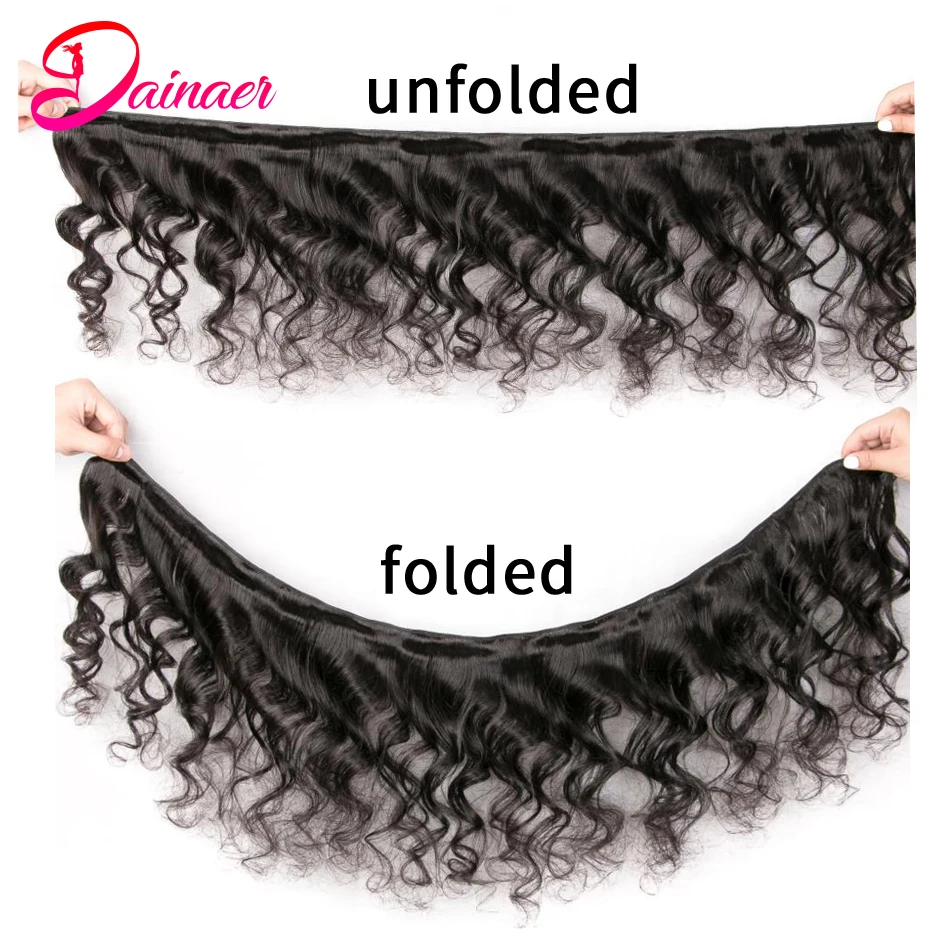 Peruvian Hair Bundles Loose Wave Hair Bundles Natural Color One Bundle Only Remy Human Extensions
