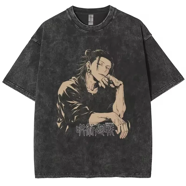 Anime Jujutsu Kaisen Gojo Satoru T Shirts Washed Men Women Cotton Harajuku T-Shirts High Quality Retro for Men Women Tops Tees 1
