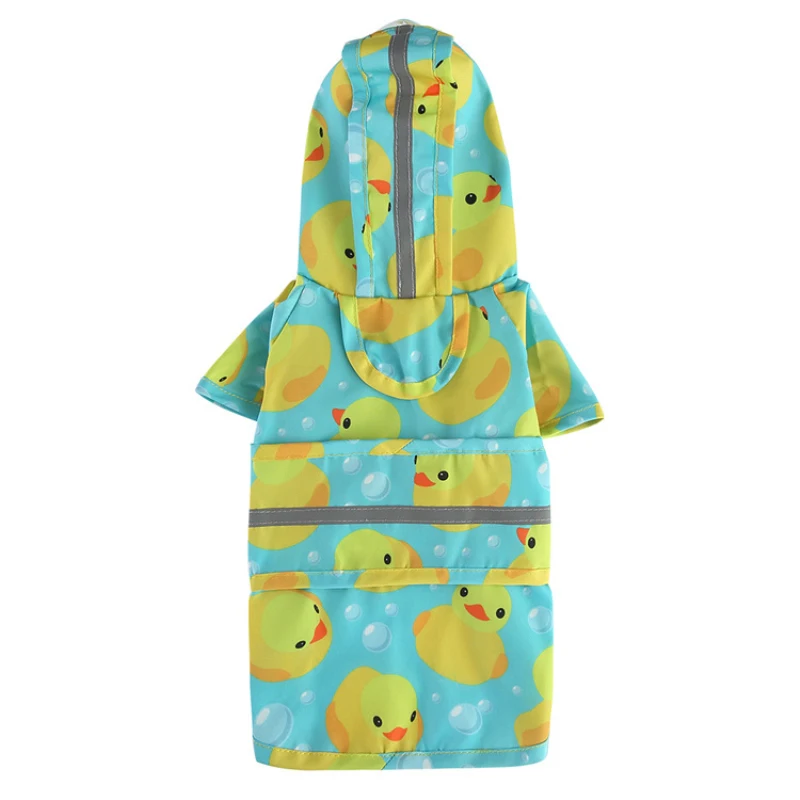 Four-legged Raincoat With Hood For Dogs