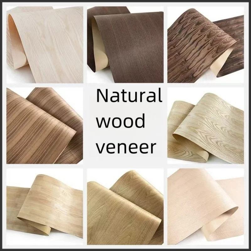 Natural wood veneer White oak Black walnut Teak Rosewood Various furniture veneers 58x250cm Thickness 0.25mm wood veneer