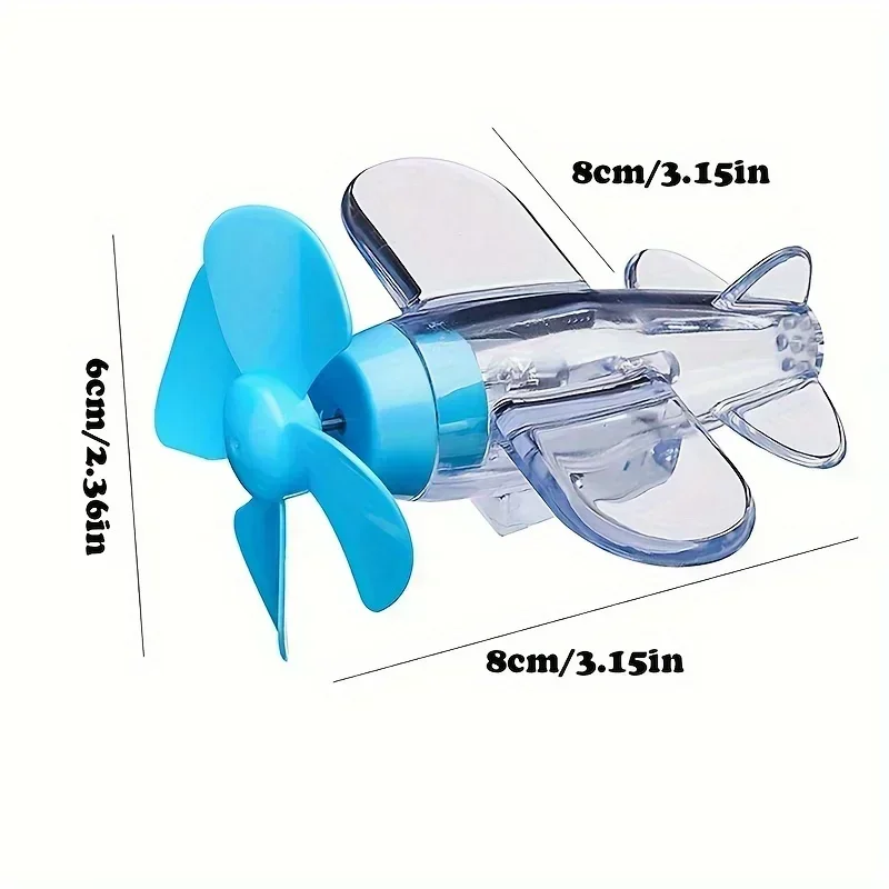 Wind-Powered Rotatable Airplane LED Light Car Motorcycle Decorations LED Warning Flashing Lights Car Styling Interior Ornaments