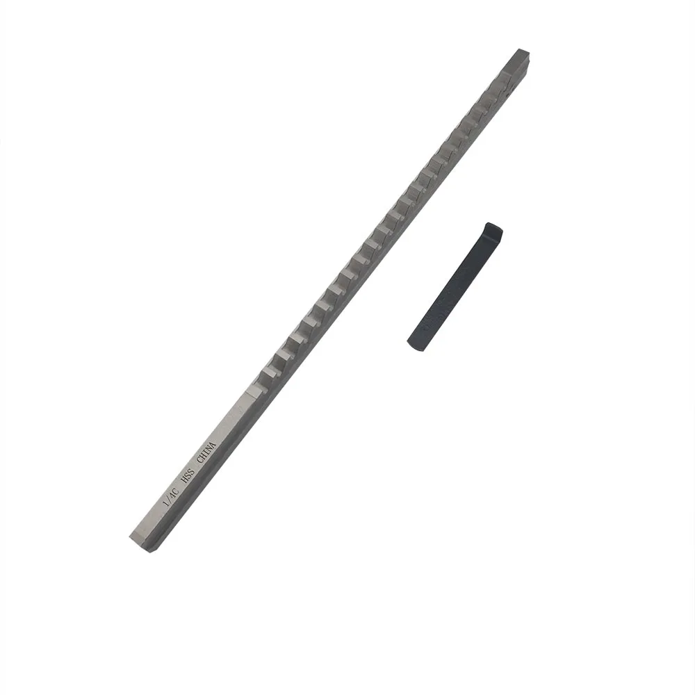 Keyway Broach Tools 1/4 C Push Type Keyway Broach Inch Sized High Speed Steel HSS Cutting Tool for CNC Broaching Machine Metalworking