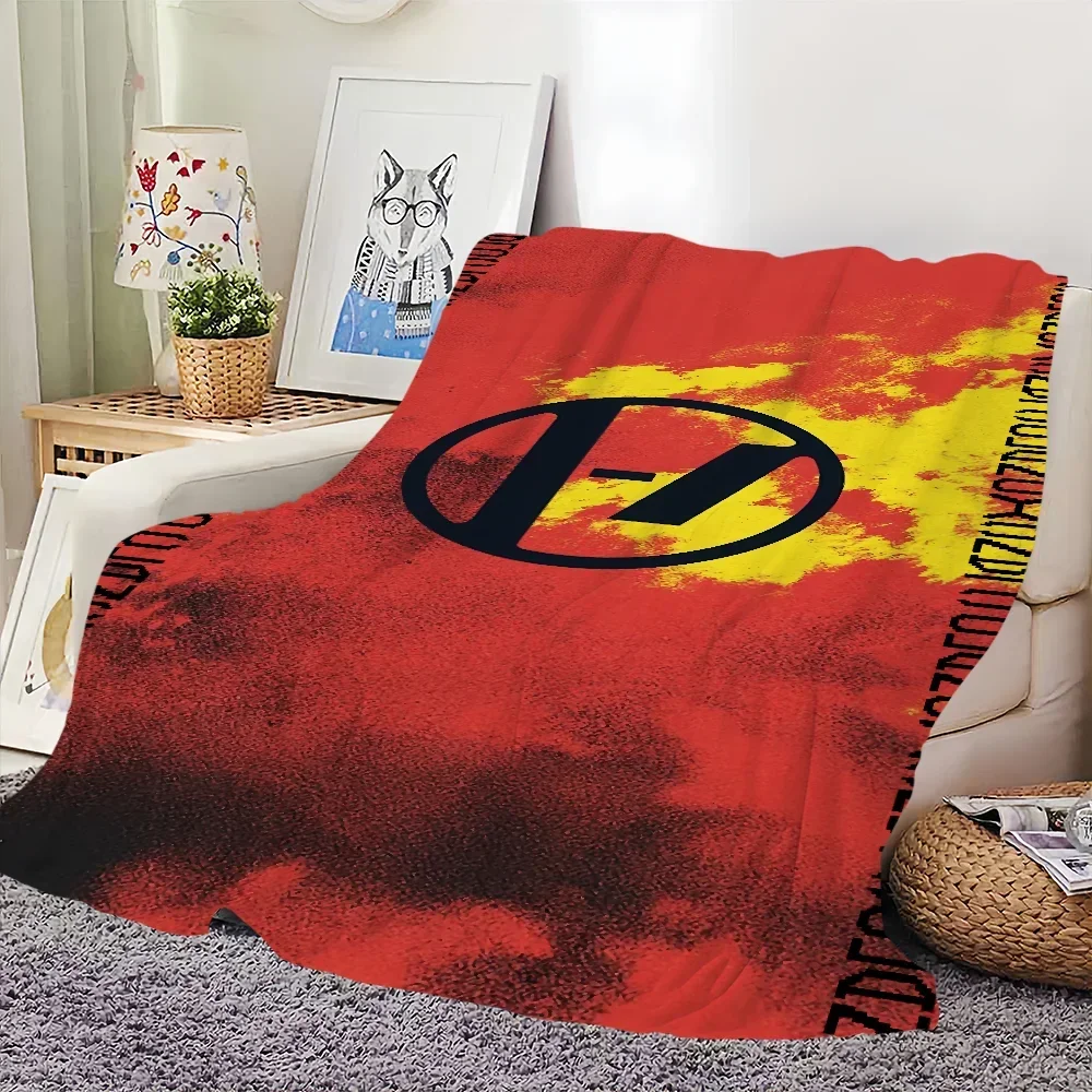 Band T-Twenty One P-Pilots Clancy Printed comfortable sofa living room bedroom Plush blanket suitable for home travel and gifts 4