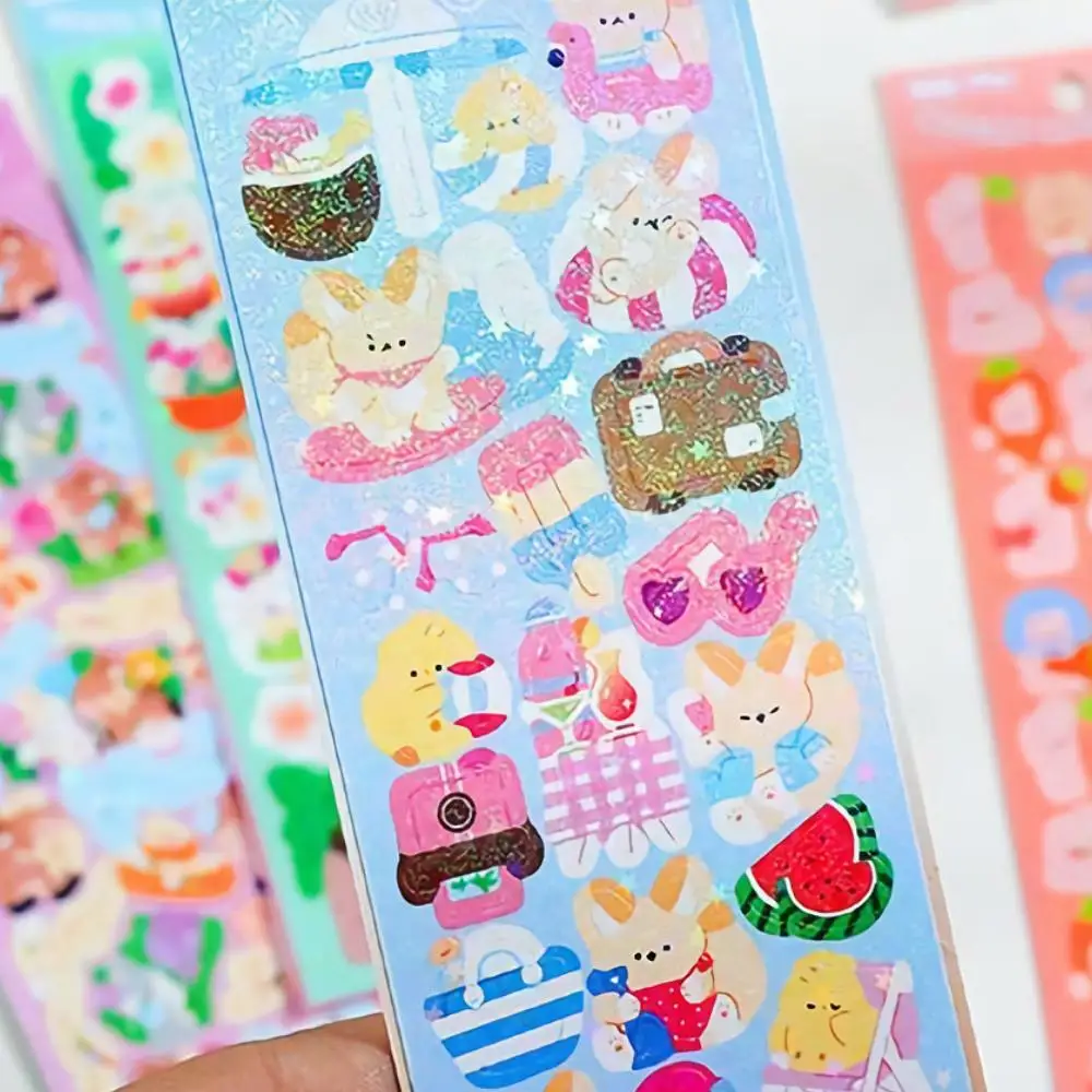 12pcs Family Pet Series Korean Style Cute Kpop Toploader Deco  Stickers,hologram,waterproof Kawaii Cardholder Decoration Gift - Stationery  Sticker - AliExpress