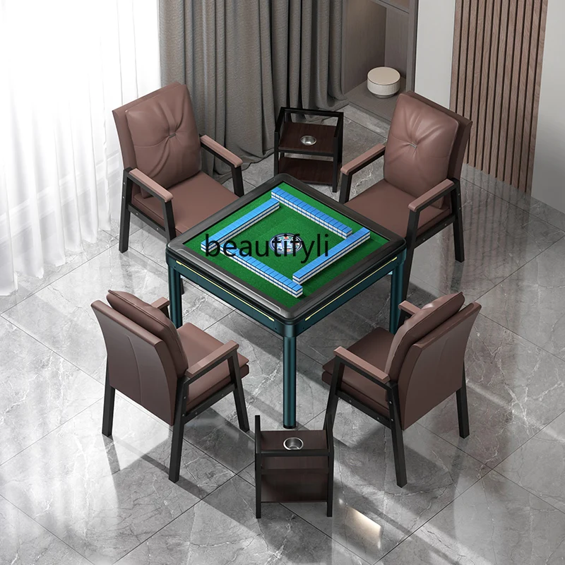 

Household Intelligent Mahjong Machine Automatic Dining Table Dual-Use Four-Mouth Machine Mahjong Table Mute Machine