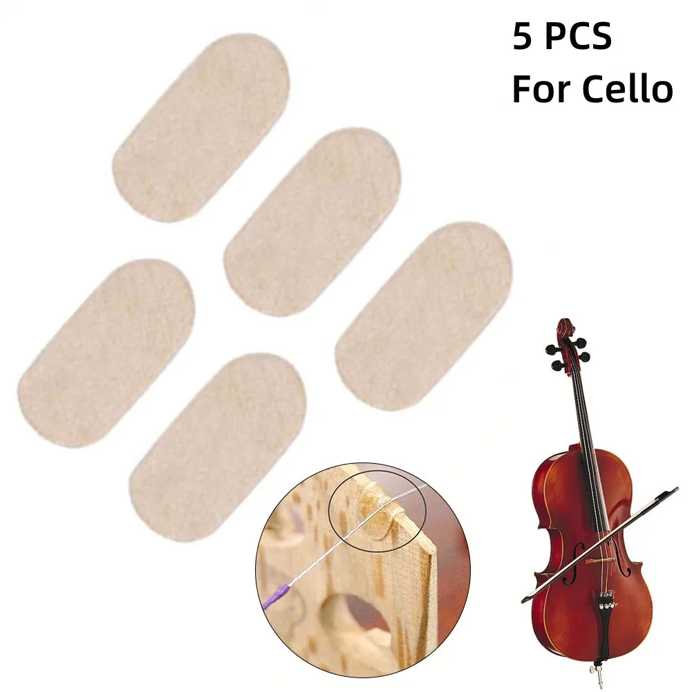 Invest in the Longevity of Your Cello Bridges with 5PCS Cello Bridge Parchment String Protectors Money saving Solution