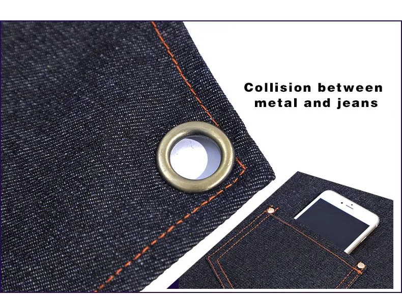 Kaffeefarbene, verdickte Canvas-Schürze mit verlängertem Gurtband, Denim-Stoff für Milchladen, Friseur, Speisesaal, Bäcker – Detail 27