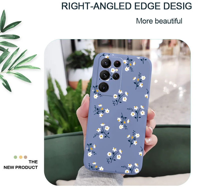 Schöne Blumen Handyhülle für Samsung Galaxy S25 FE S24 S23 S22 S21 S20 S10 Ultra Plus Note 20 Ultra 10 9 Plus Cover – Detail 6