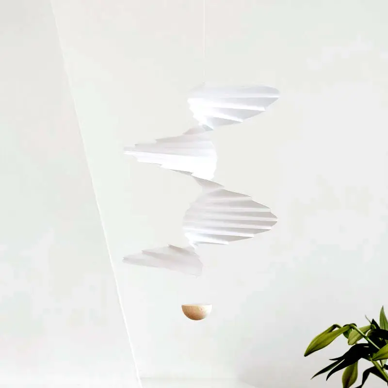 Nordic Balcony Airborne Decorative Wind Chimes 3D Aerodync Ceiling Hanging Silent Room Decorative Bedroom Roof Suspension