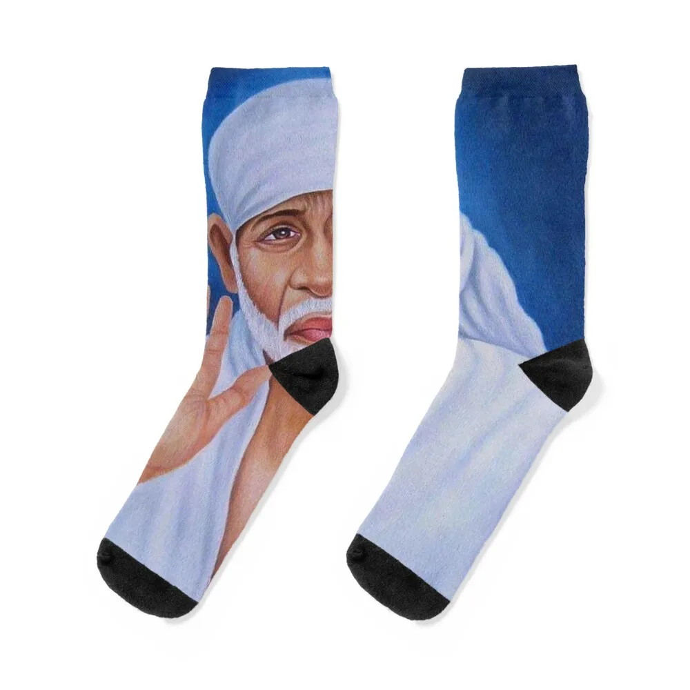 

Sai Baba Socks gifts japanese fashion fashionable with print Man Socks Women's