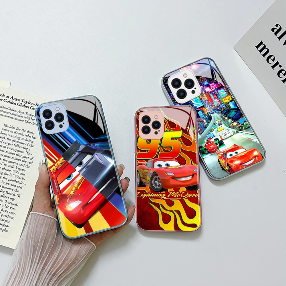 Cars Lightning McQueen 95 Disney Metallic Color Phone Case For iPhone