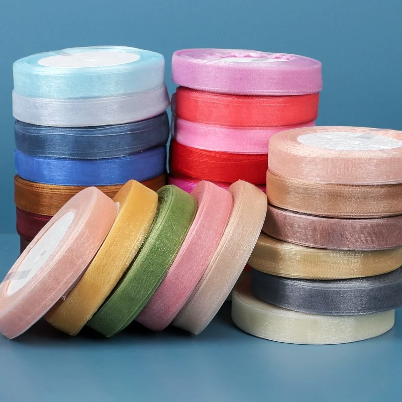 12mm Organza Ribbon - 45 Meters | DIY Handmade Accessories for Clothing, Gift Wrapping, and Celebrations