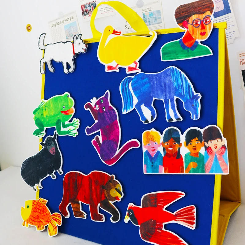 Felt Teaching Aids'Brown Bear, Brown Bear, What Do You See?' Classroom Game, Storytelling Performance Props, Early Education - 5
