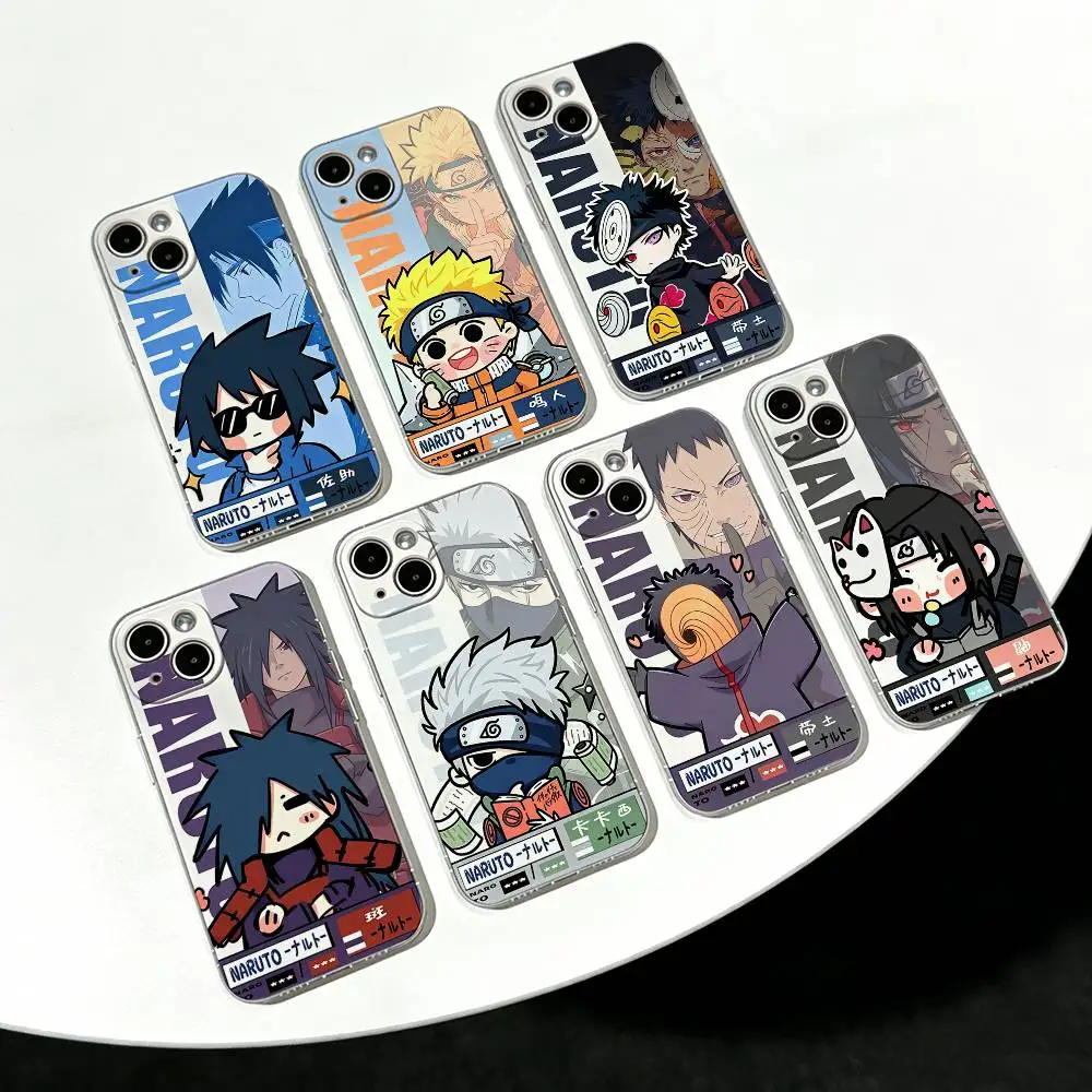 NARUTO Cute Cartoon Ultra Clear TPU Slim Lightweight Shockproof Phone Case Cover