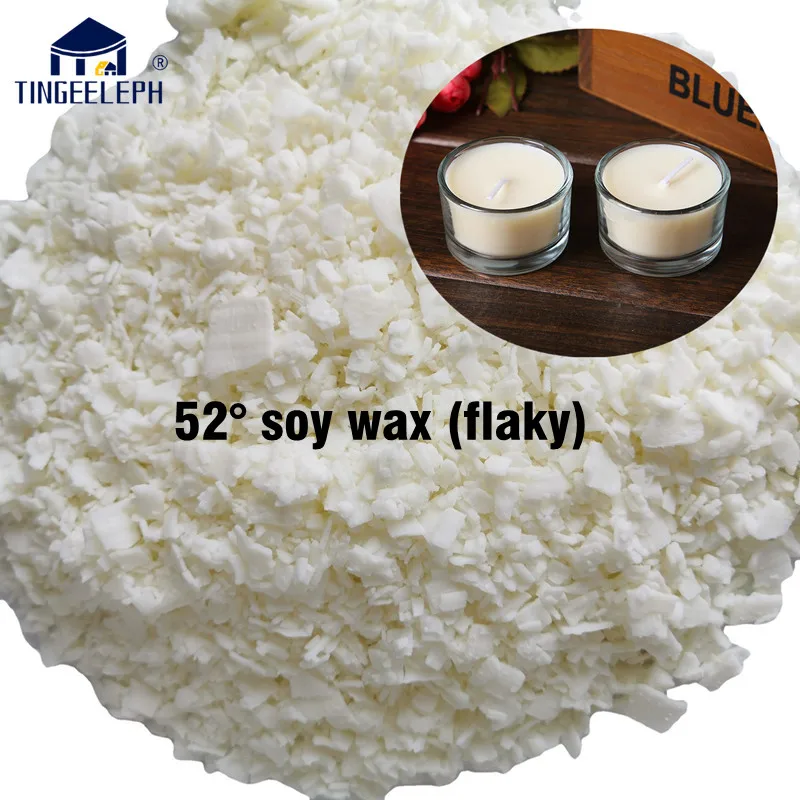 52°Pure Soy Wax /Flakes 500g Scented Candles Materials DIY Candle Making Supply Handmade |