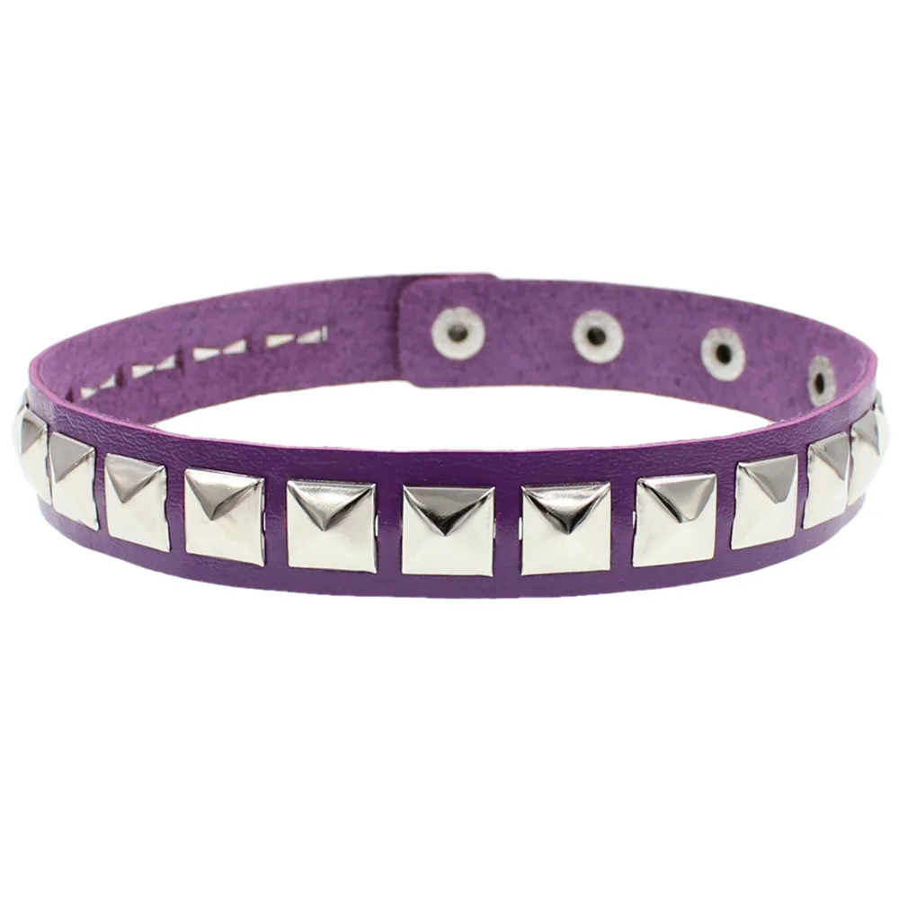 Punk Black Women PU Leather Square Rivets Choker Collar Necklace Hip Hop Female Girls Party Jewelry 2026 Neck Accessories